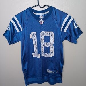 VTG INDIANAPOLIS COLTS PEYTON MANNING Youth Medium NFL Jersey Reebok Distressed